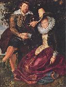 Peter Paul Rubens Rubens and Isabella Brant in the Honeysuckle Bower Spain oil painting artist